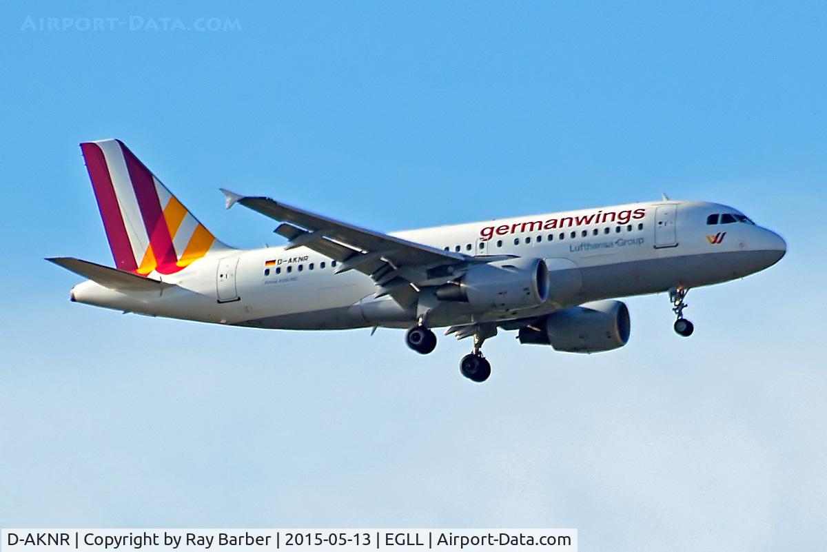 D-AKNR, 2000 Airbus A319-112 C/N 1209, Airbus A319-112 [1209] (Germanwings) Home~G 13/05/2015. On approach 27L.