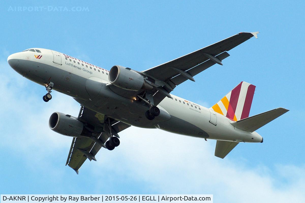 D-AKNR, 2000 Airbus A319-112 C/N 1209, Airbus A319-112 [1209] (Germanwings) Home~G 26/05/2015. On approach 27R.
