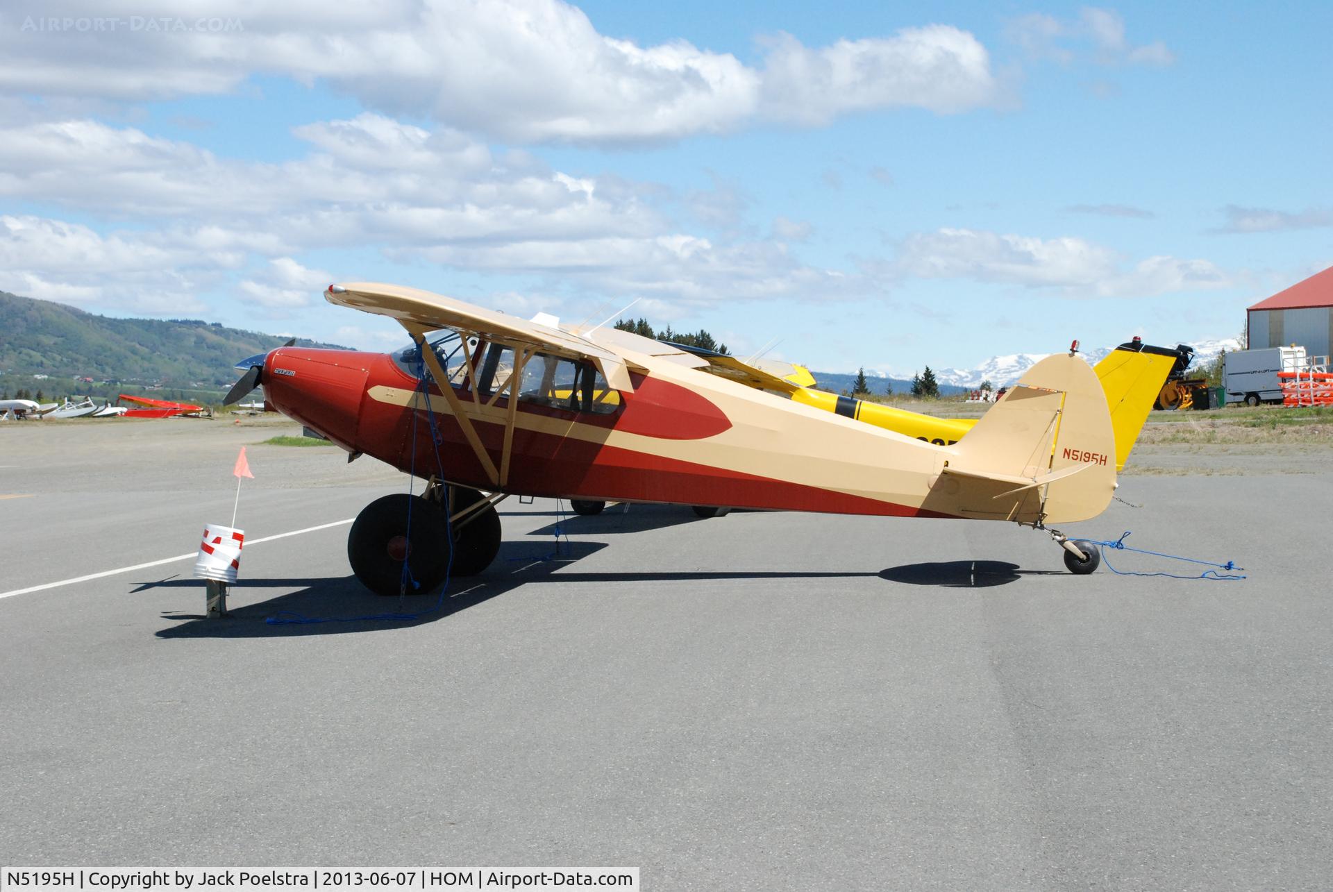 N5195H, 1949 Piper PA-14 Family Cruiser C/N 14-496, PA-14 at Homer airport AK