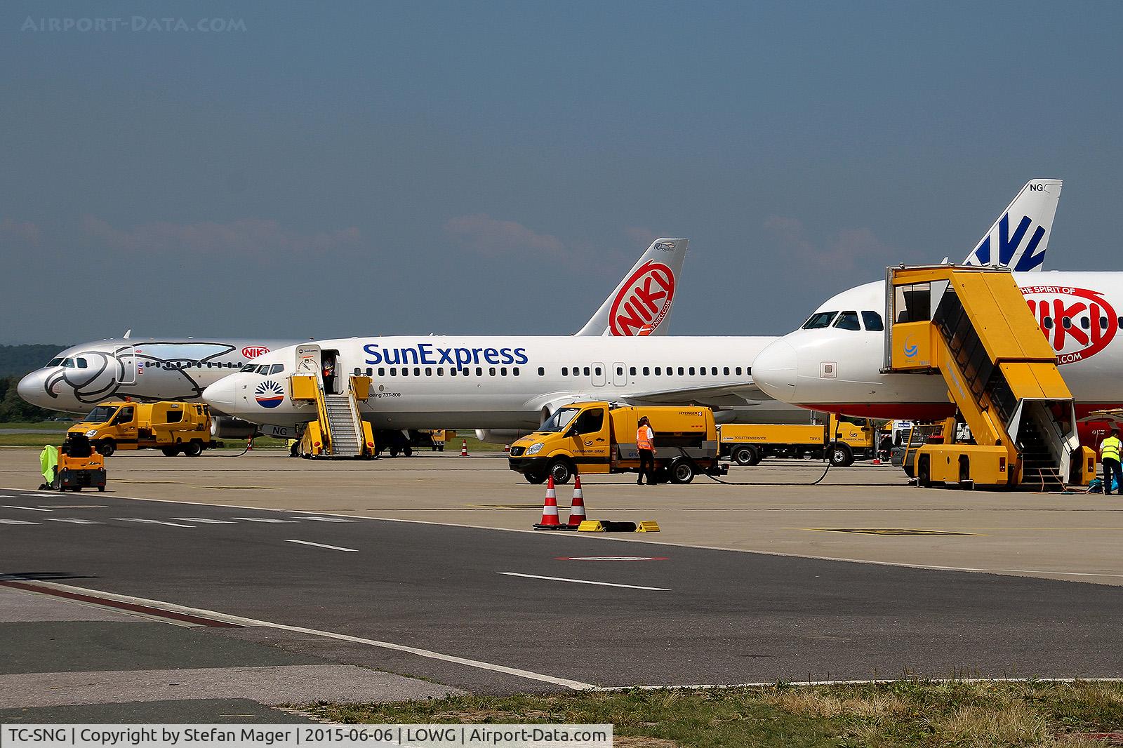 TC-SNG, 2008 Boeing 737-8HC C/N 36530, Sun Express B737-800 @GRZ