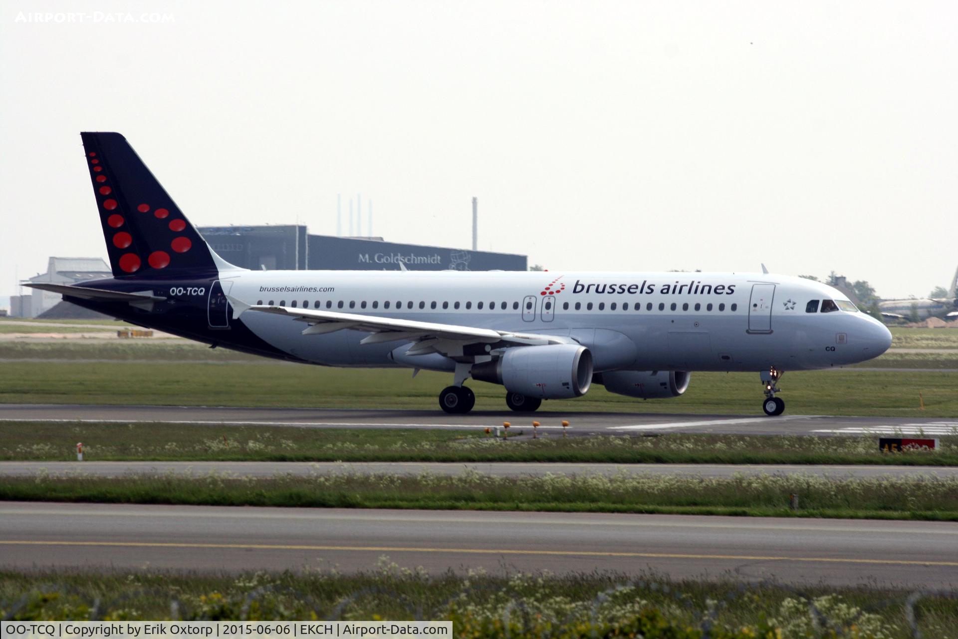 OO-TCQ, 2003 Airbus A320-214 C/N 2114, OO-TCQ departing rw 22R