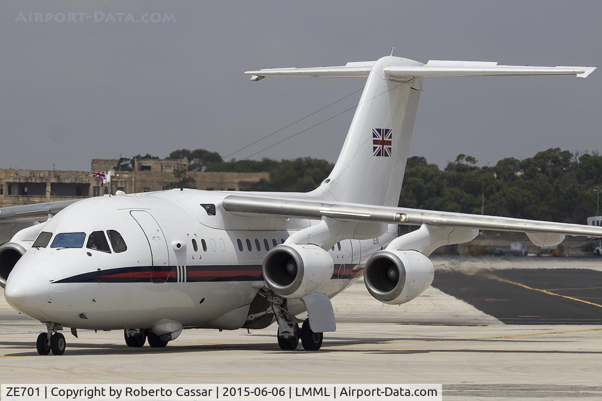 ZE701, 1985 British Aerospace BAe.146 CC.2 C/N E1029, Park 9