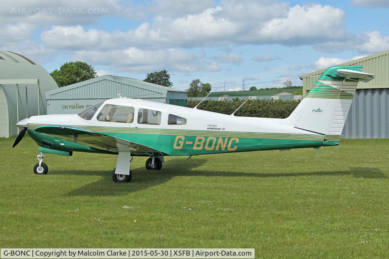 G-BONC, 1979 Piper PA-28RT-201 Arrow IV C/N 28R-7918007, Piper PA-28RT-201 Arrow IV at Fishburn Airfield UK, May 30th 2015.