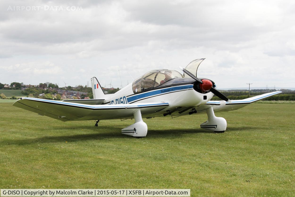 G-DISO, 1963 SAN Jodel D-150 Mascaret C/N 24, SAN Jodel D-150 Mascaret at the opening of Fishburn Airfield's new clubhouse, May 17th 2015.