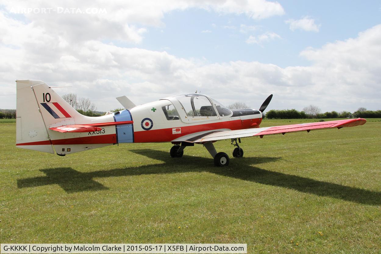 G-KKKK, 1973 Scottish Aviation Bulldog T.1 C/N BH120/199, Scottish Aviation Bulldog T.1 at the opening of Fishburn Airfield's new clubhouse, May 17th 2015.