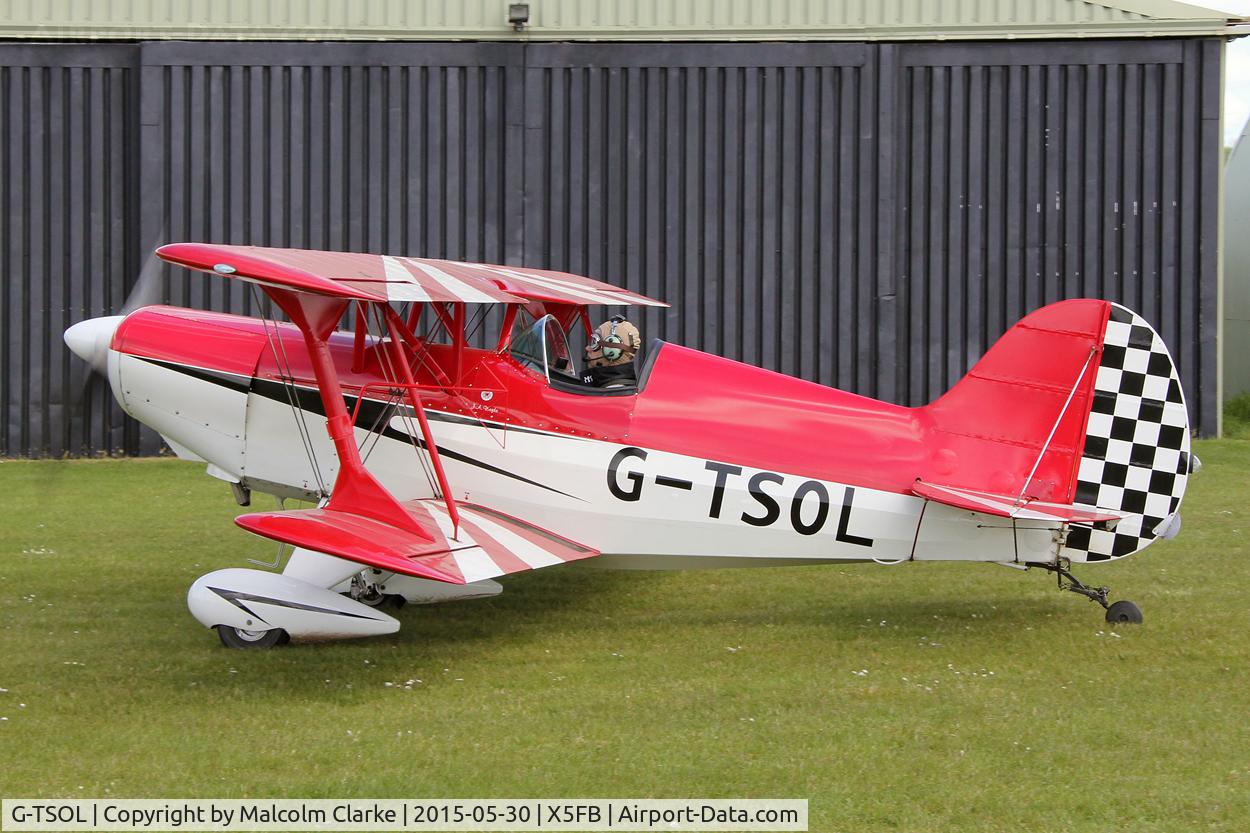 G-TSOL, 1991 EAA Acro Sport I C/N PFA 072-11391, EAA Acro Sport at Fishburn Airfield UK, May 30th 2015.