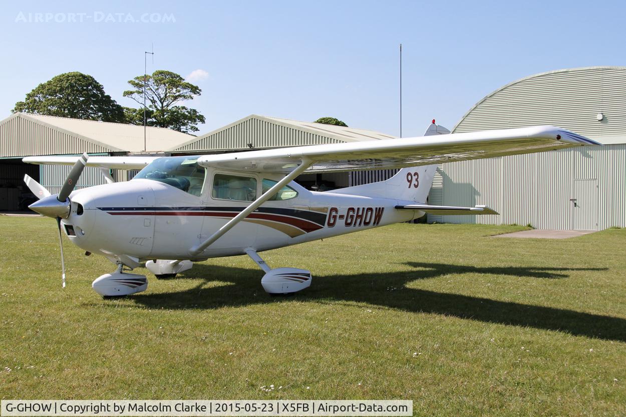 G-GHOW, 1980 Reims F182Q Skylane C/N 0151, Reims F182Q at Fishburn Airfield UK, May 23rd 2015.