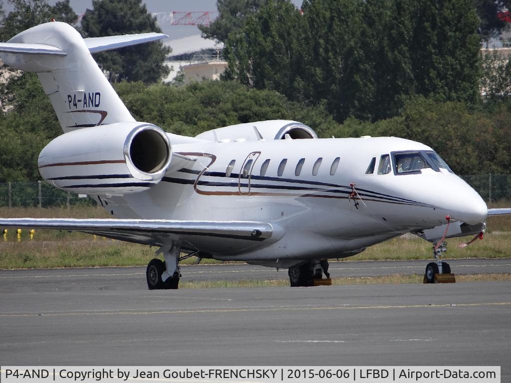 P4-AND, 1999 Cessna 750 Citation X Citation X C/N 750-0075, ACM Air Charter Karlsruhe Germany
