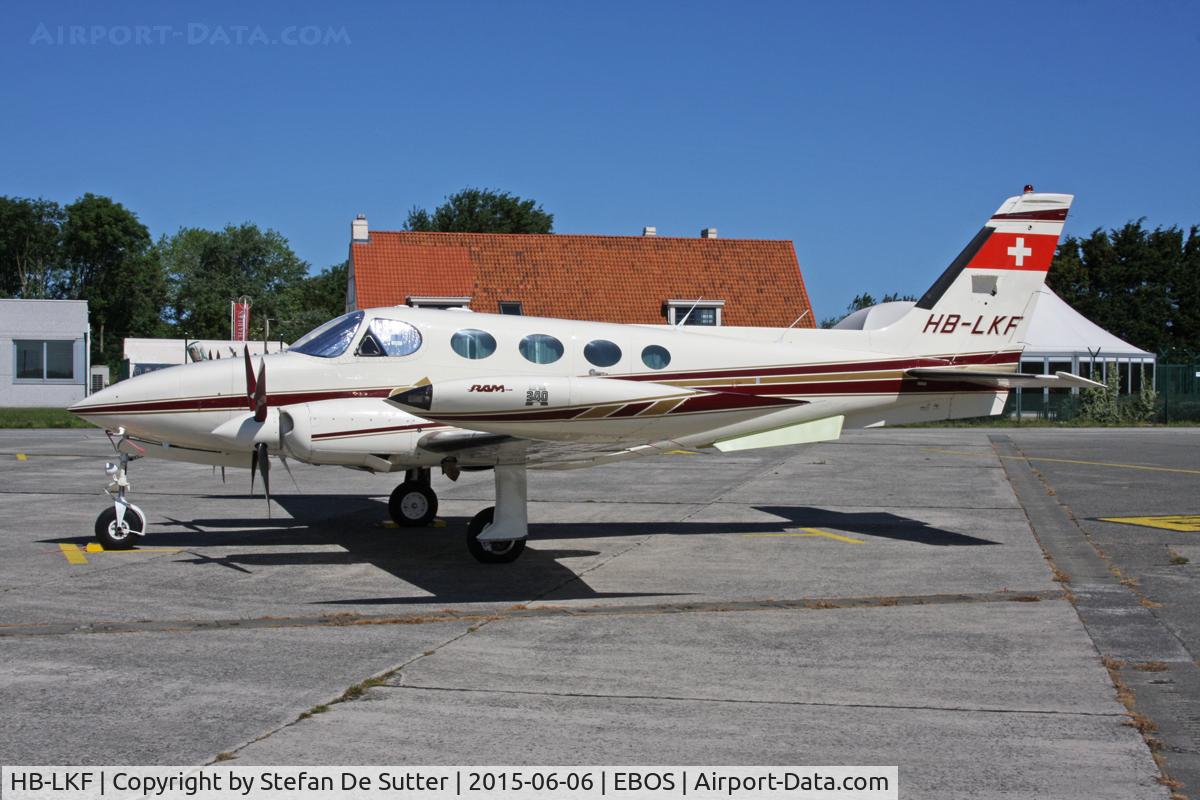 HB-LKF, 1976 Cessna 340A C/N 340A0096, @ EBOS.