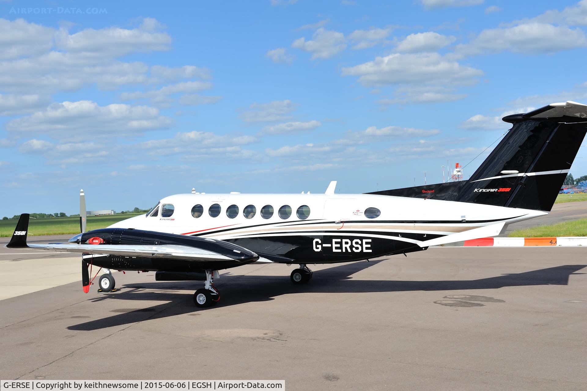 G-ERSE, 2014 Beechcraft 350 Super King Air C/N FL-931, Sitting in late sun.