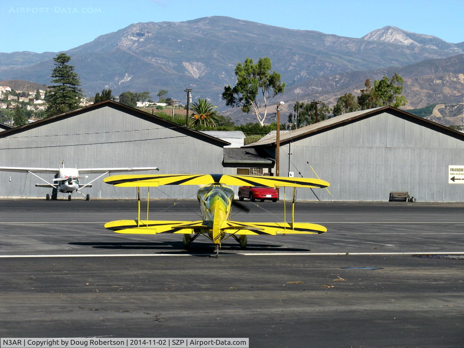 N3AR, 1974 Pitts S-1S Special C/N 10, 1974 Russell PITTS S1S SPECIAL, Lycoming O&VO-360 180 Hp, crossing Rwy 22
