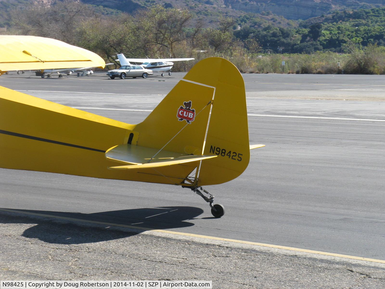 N98425, 1946 Piper J3C-65 Cub Cub C/N 18612, 1946 Piper J3C-65 CUB, Continental C90 90 Hp upgrade, the famous Cub logo, balanced rudder