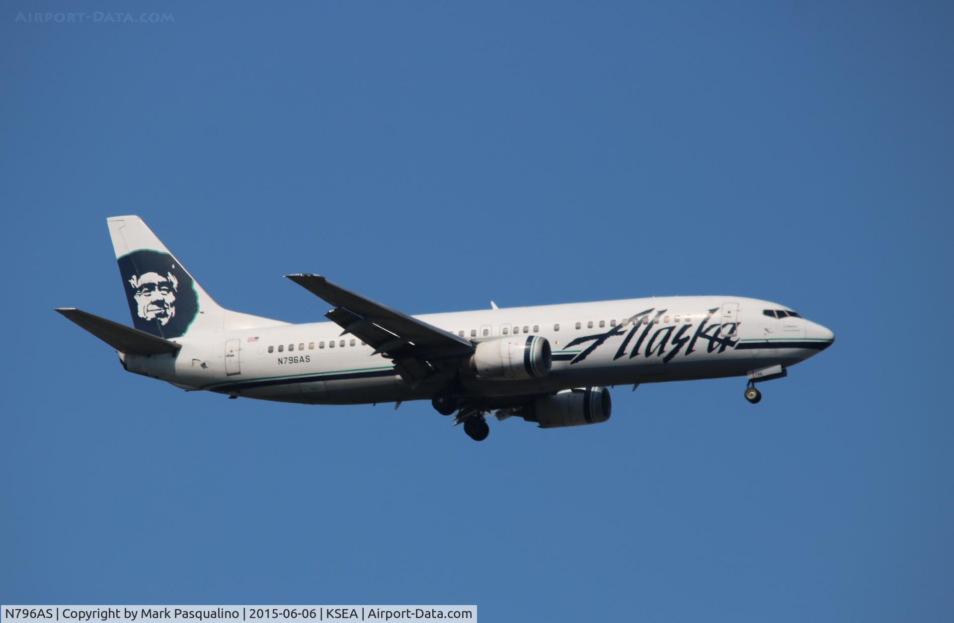 N796AS, 1998 Boeing 737-490 C/N 28891, Boeing 737-400