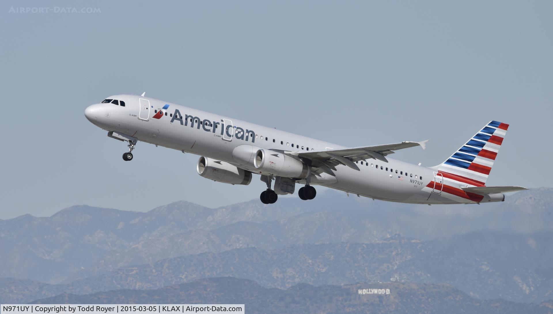 N971UY, 2014 Airbus A321-231 C/N 6249, Departing LAX