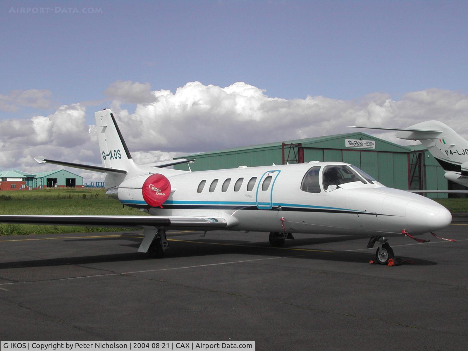 G-IKOS, 2001 Cessna 550 Citation Bravo C/N 550-0957, This Cessna 550 Citation Bravo visited Carlisle in the Summer of 2004.