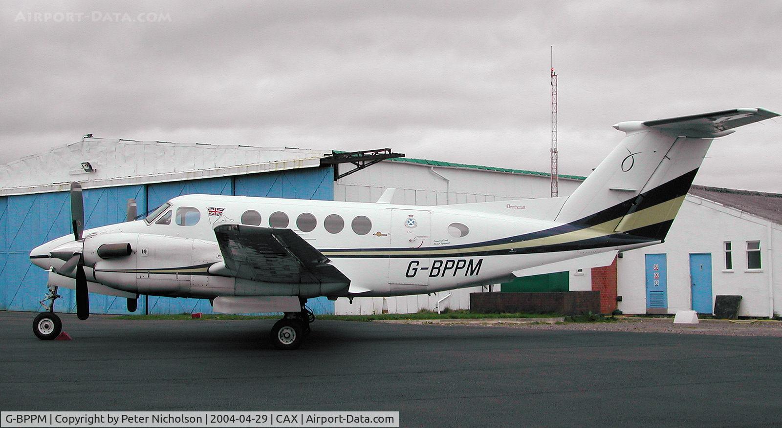 G-BPPM, 1982 Beech B200 Super King Air King Air C/N BB-1044, This Beech Super King Air visited Carlisle in April 2004.