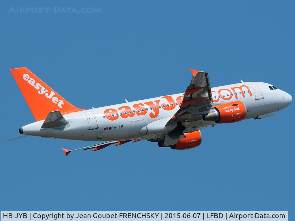HB-JYB, 2011 Airbus A319-111 C/N 4837, U21372 take off 05 to Geneva