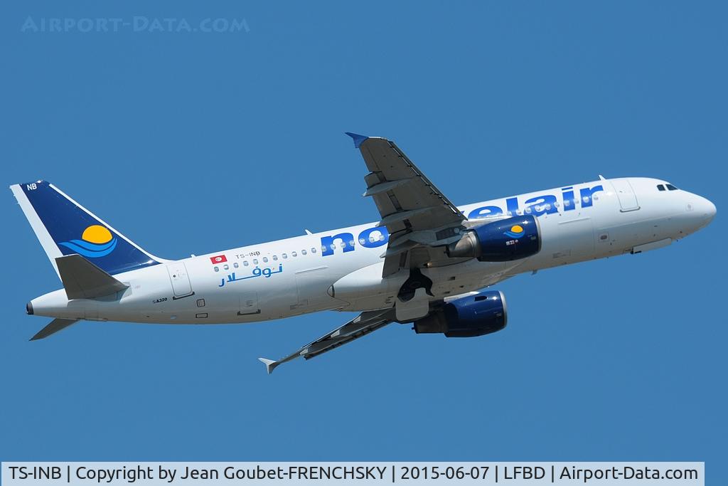 TS-INB, 2000 Airbus A320-214 C/N 1175, BJ357 take off runway 05 to Djerba