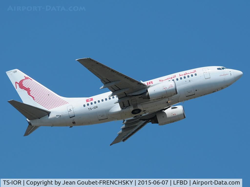 TS-IOR, 2001 Boeing 737-6H3 C/N 29502, Tunis Air 629 to Tunis take off runway 05