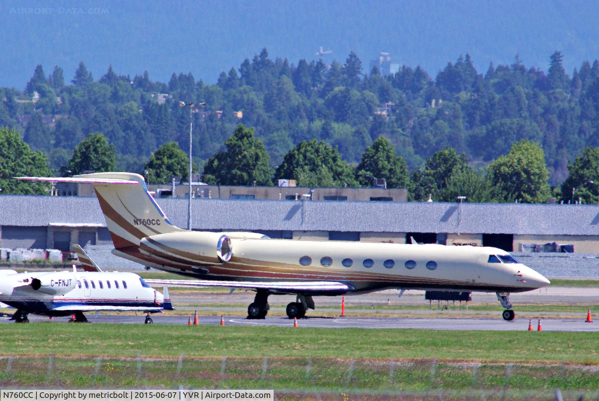 N760CC, 2006 Gulfstream Aerospace GV-SP (G500) C/N 5100, at YVR