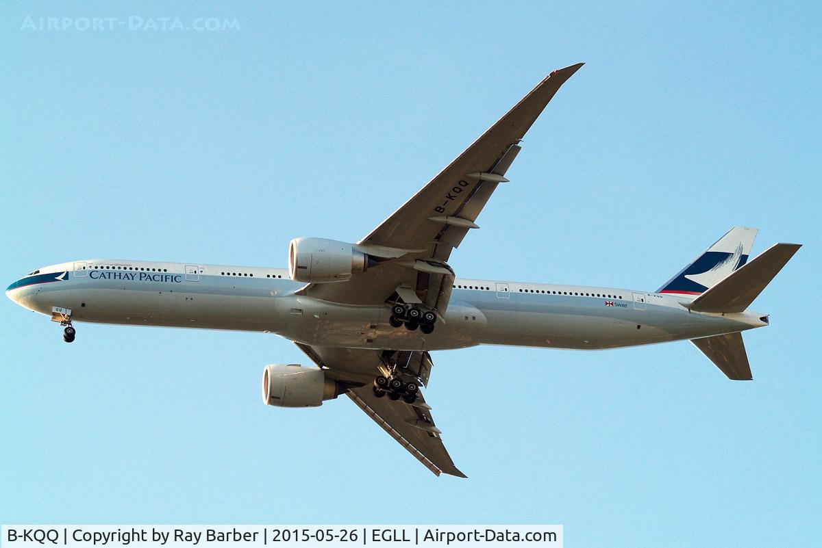 B-KQQ, 2014 Boeing 777-367/ER C/N 41762, Boeing 777-367ER [41762] (Cathay Pacific Airways) Home~G 26/05/2015. On approach 27R.