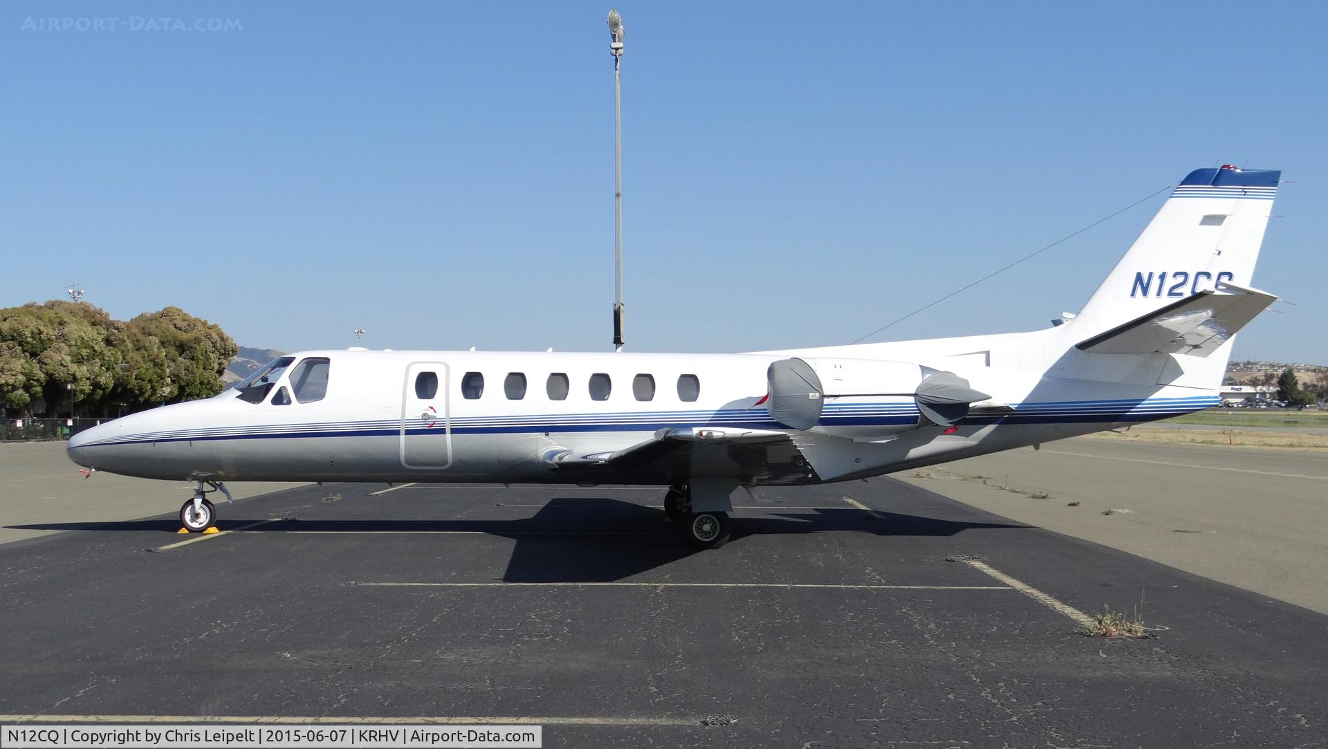 N12CQ, 1993 Cessna 560 Citation Ultra C/N 560-0231, A transient 1993 Cessna Citation 560 Ultra (Paloma Air LLC - Santa Maria, CA) visiting Reid Hillview Airport, CA to avoid the higher priced landing fee and San Jose Intl. Airport. It landed yesterday but I couldn't get pictures of the landing.