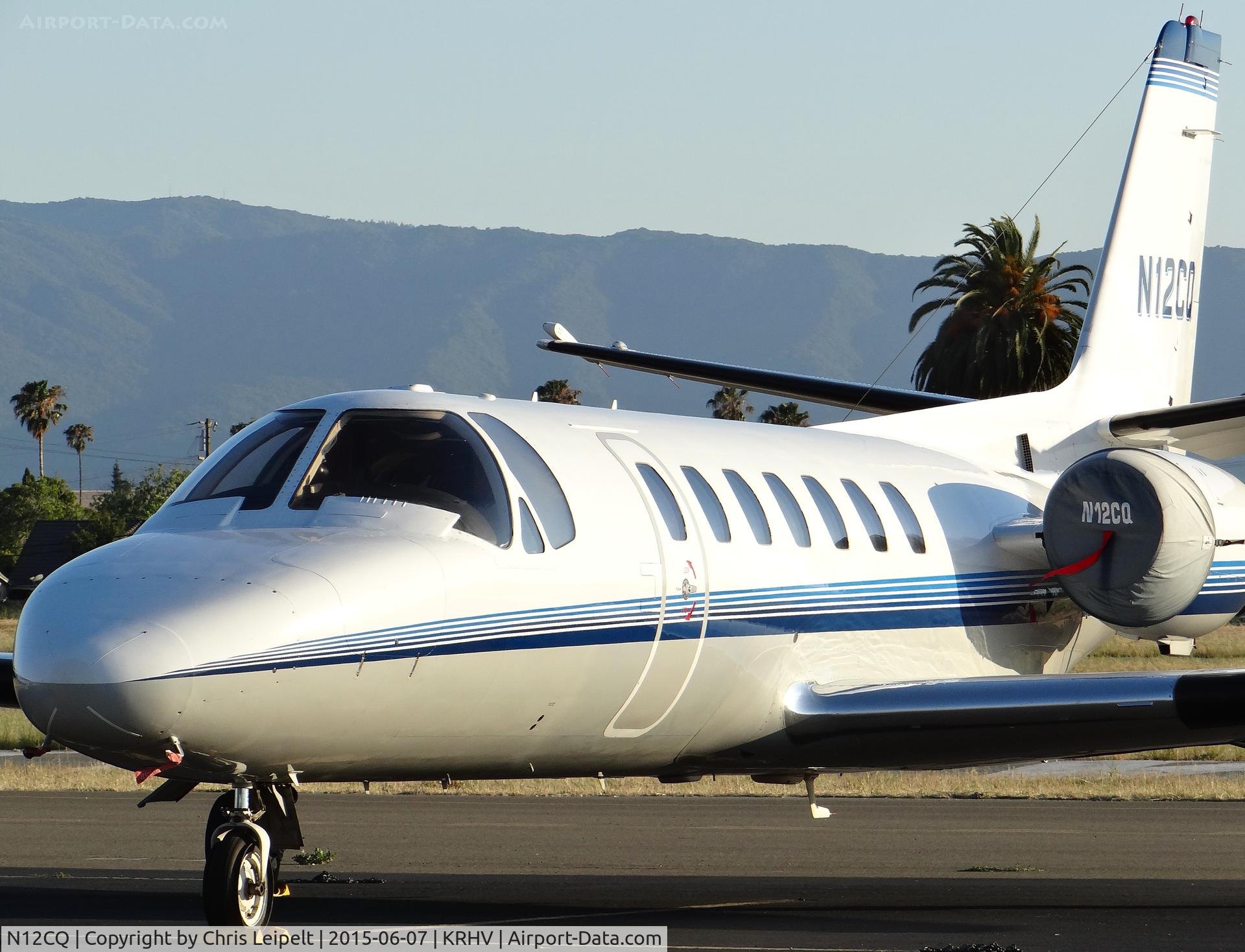 N12CQ, 1993 Cessna 560 Citation Ultra C/N 560-0231, A transient 1993 Cessna Citation 560 Ultra (Paloma Air LLC - Santa Maria, CA) visiting Reid Hillview Airport, CA to avoid the higher priced landing fee and San Jose Intl. Airport. It landed yesterday but I couldn't get pictures of the landing.