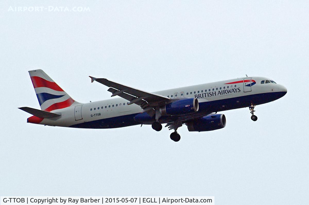 G-TTOB, 2001 Airbus A320-232 C/N 1687, Airbus A320-232 [1687] (British Airways) Home~G 07/05/2015. On approach 27L.
