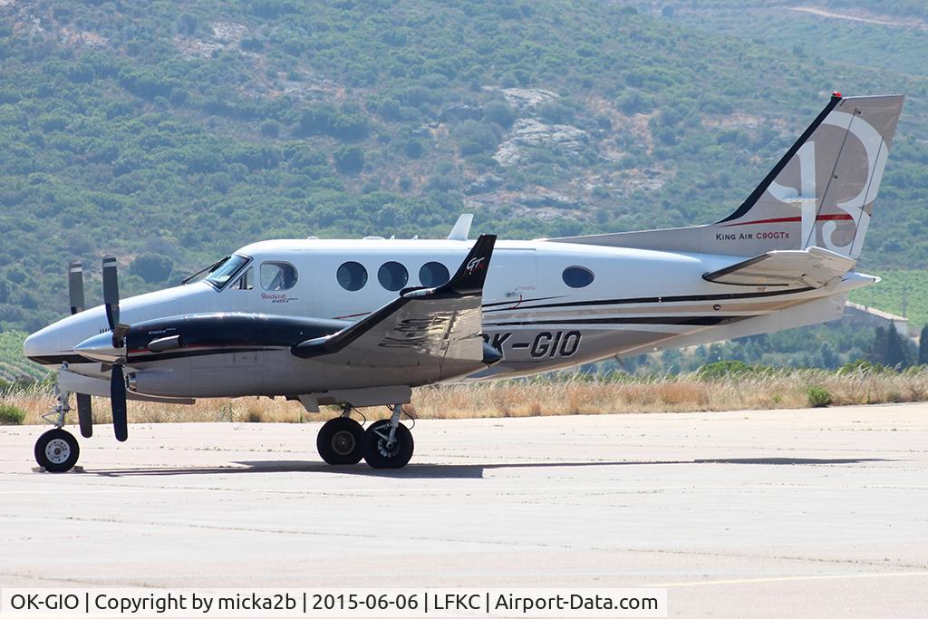 OK-GIO, 2011 Hawker Beechcraft C90GTi King Air C/N LJ-2009, Parked