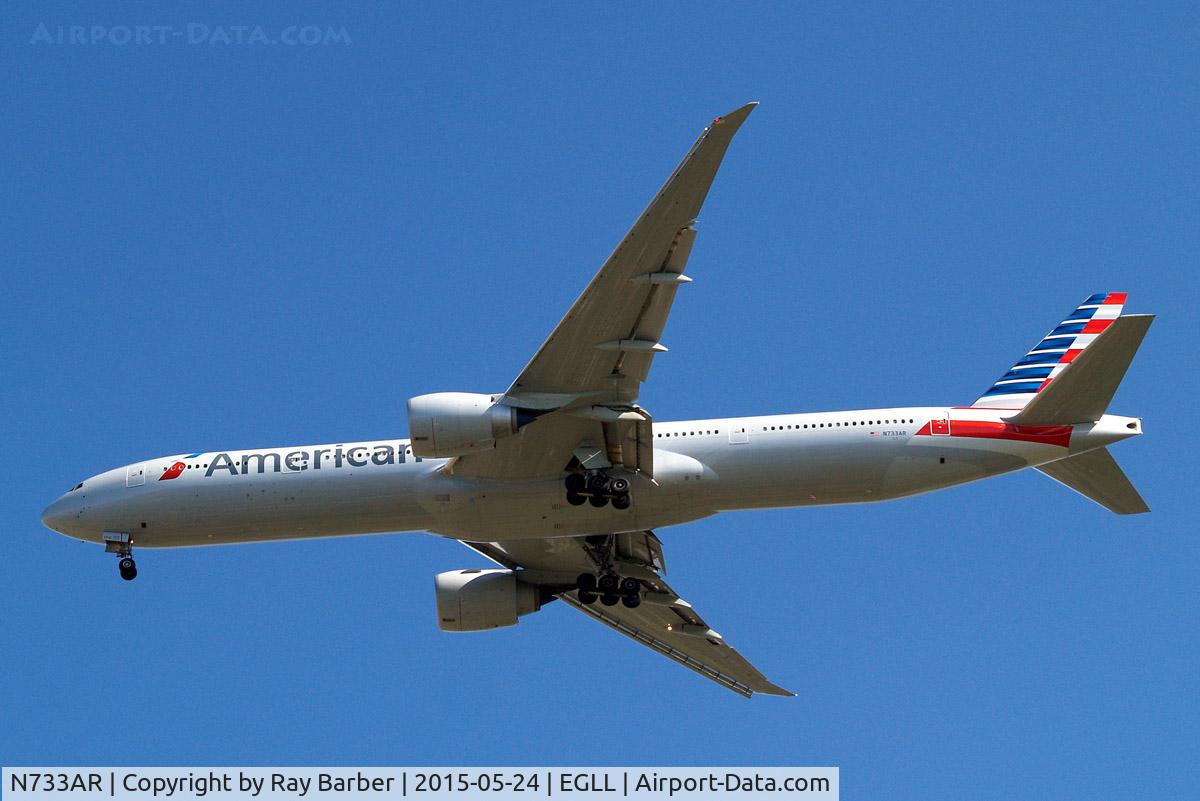 N733AR, 2015 Boeing 777-323/ER C/N 33524, Boeing 777-323ER [33524] (American Airlines) Home~G 24/05/2015. On approach 27R.