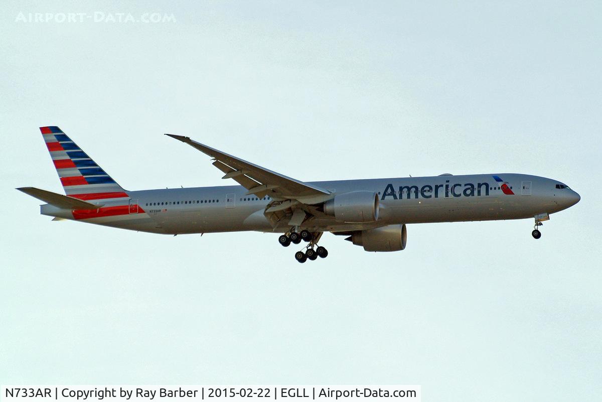 N733AR, 2015 Boeing 777-323/ER C/N 33524, Boeing 777-323ER [33524] (American Airlines) Home~G 22/02/2015. On approach 27L.