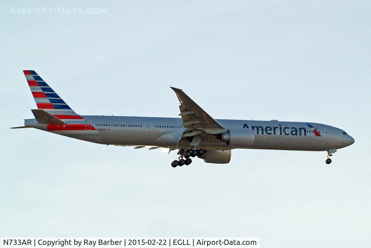 N733AR, 2015 Boeing 777-323/ER C/N 33524, Boeing 777-323ER [33524] (American Airlines) Home~G 22/02/2015. On approach 27L.