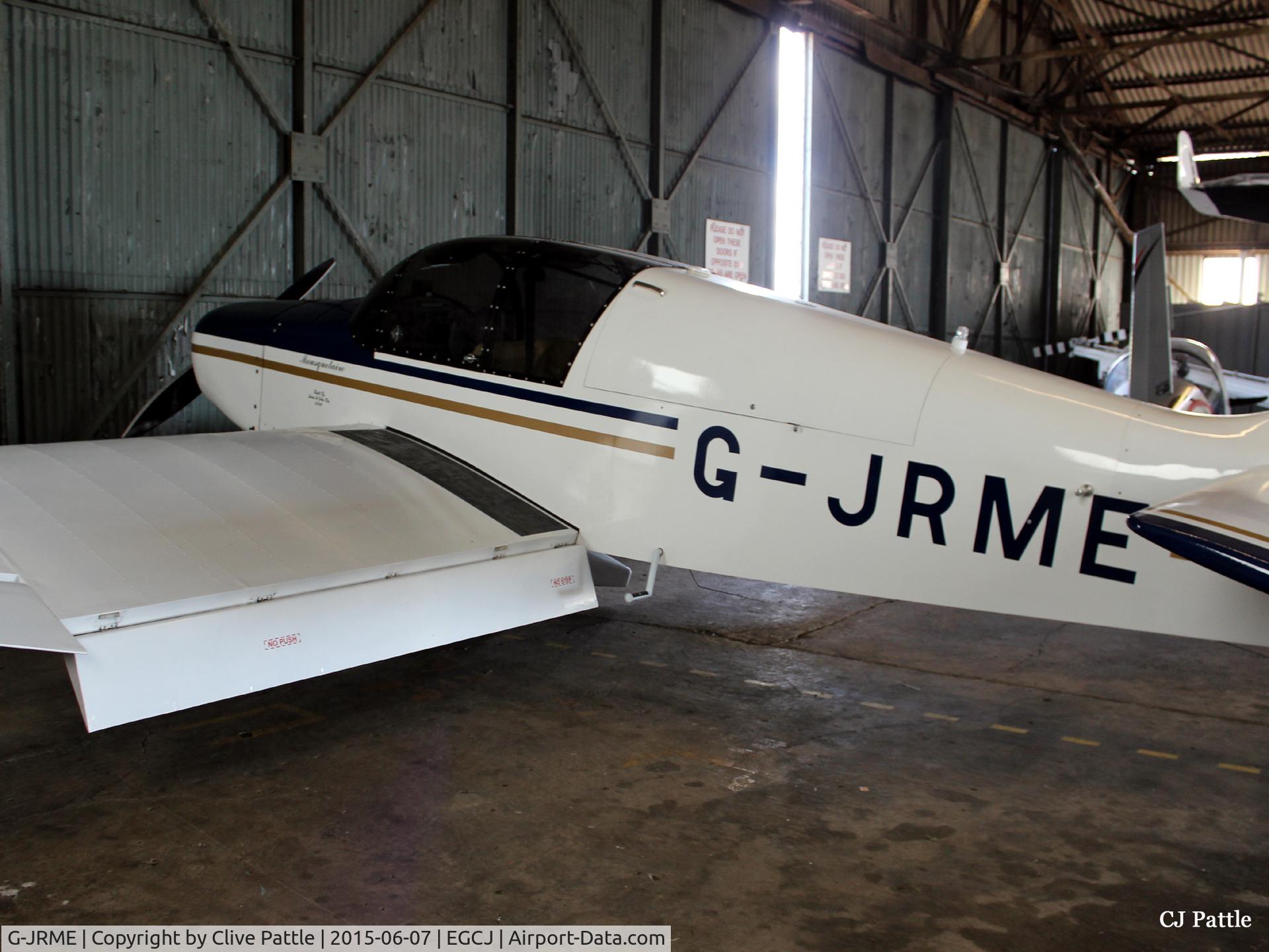 G-JRME, 2009 Jodel D-140E Mousquetaire IV C/N 444/PFA 251-13155, Close-up hangared at Sherburn EGCJ