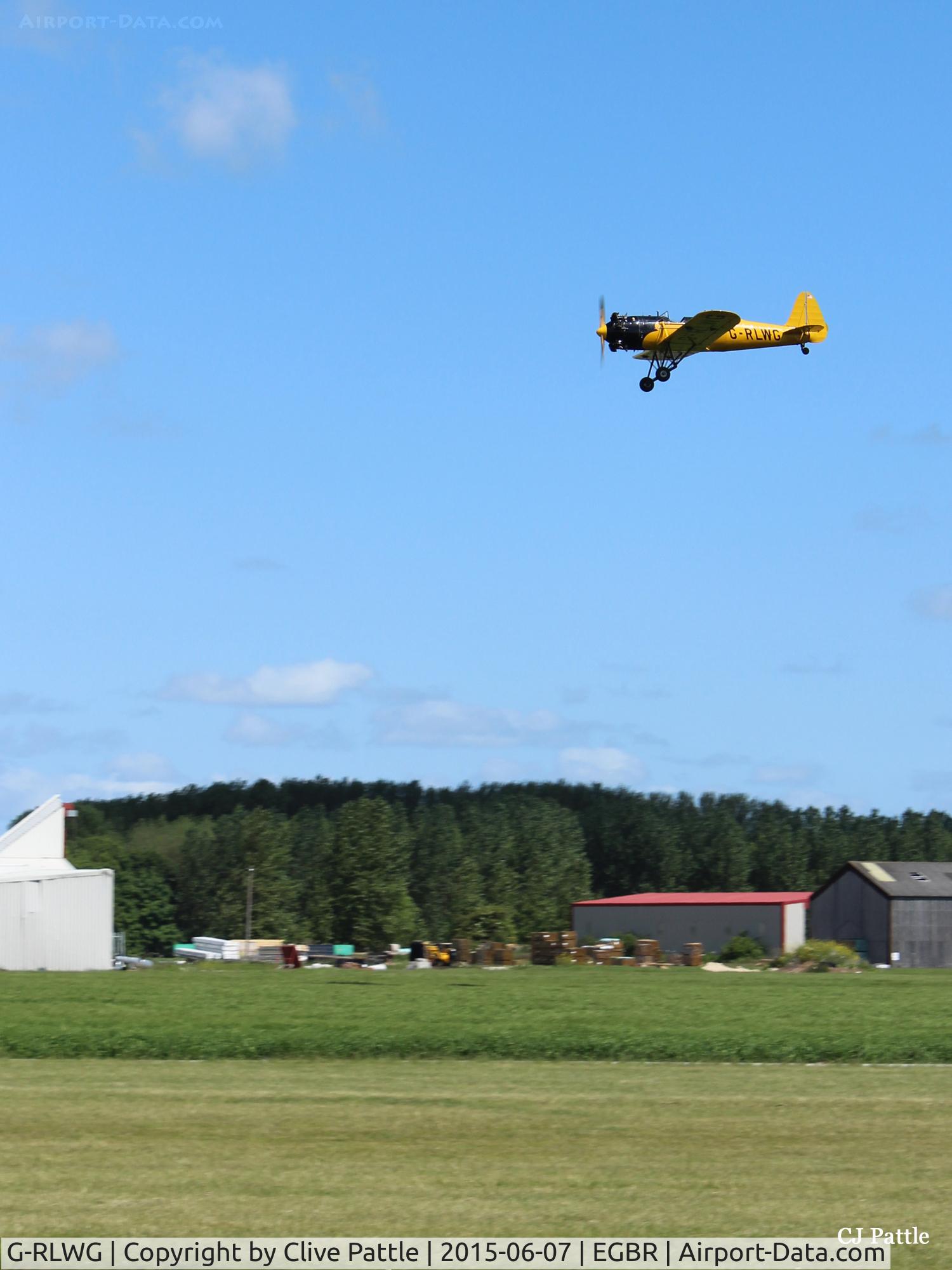 G-RLWG, 1942 Ryan PT-22 Recruit (ST3KR) C/N 1716, A flypast at Breighton EGBR during the June Fly-In
