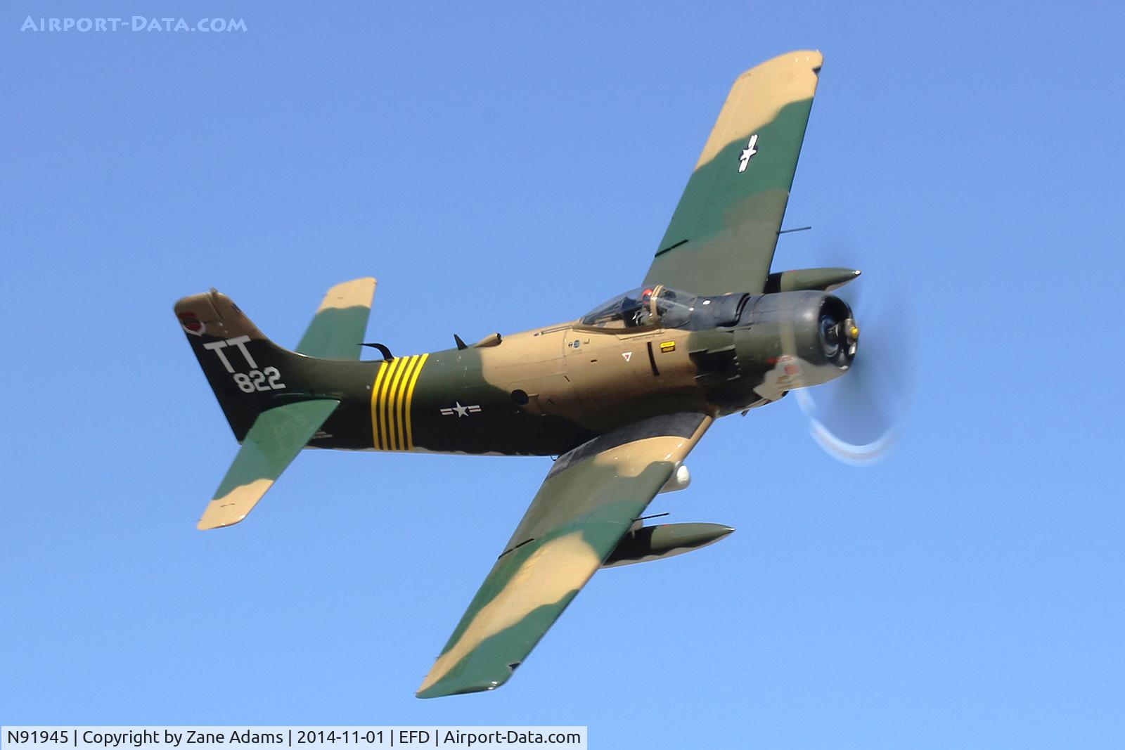 N91945, 1952 Douglas AD4-DW C/N 126882-SF85, At the 2014 Wings Over Houston Airshow