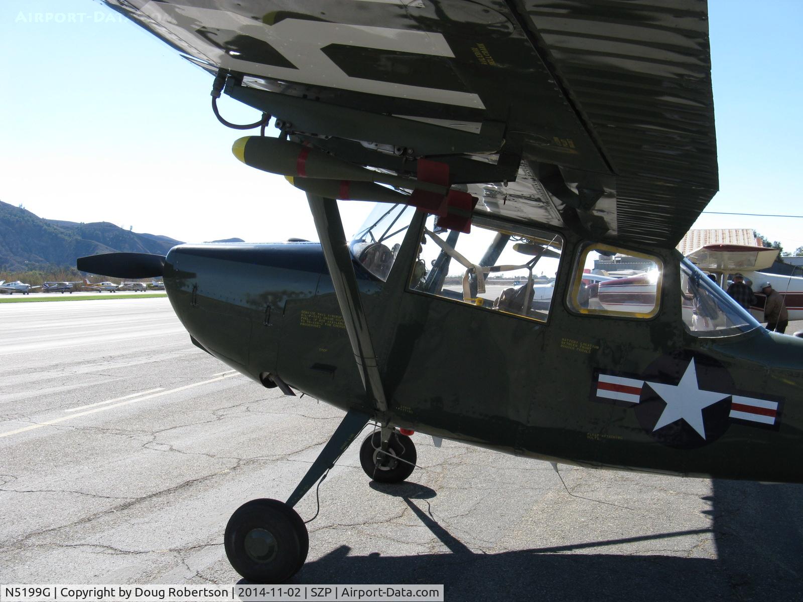 N5199G, 1953 Cessna 305A C/N 22118, 1953 Cessna 305A O-1 BIRD DOG, Continental O-470-11 213 Hp, wing ordnance demilitarized