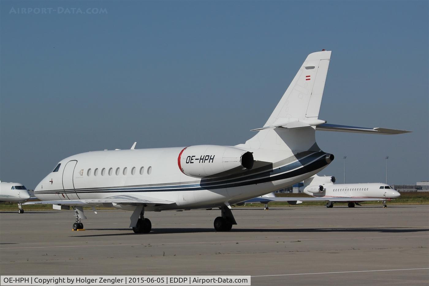 OE-HPH, 2003 Dassault Falcon 2000 C/N 209, While aircraft is waiting on apron 2 owner is enjoying CL final in Berlin.....