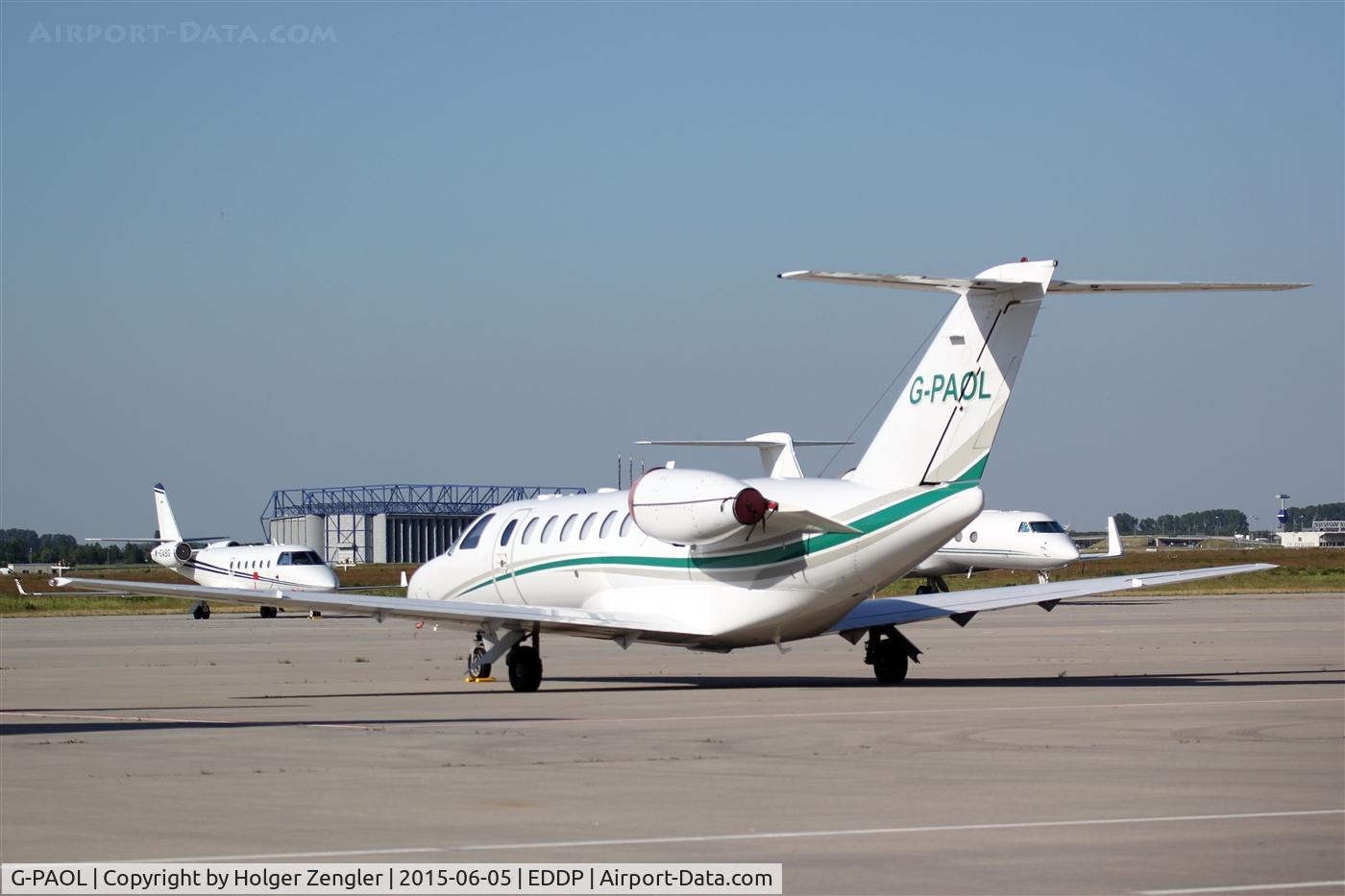 G-PAOL, 2008 Cessna 525B CitationJet CJ3 C/N 525B-0232, For three days Widebody apron 2 is channelized to Bizjet apron 2...