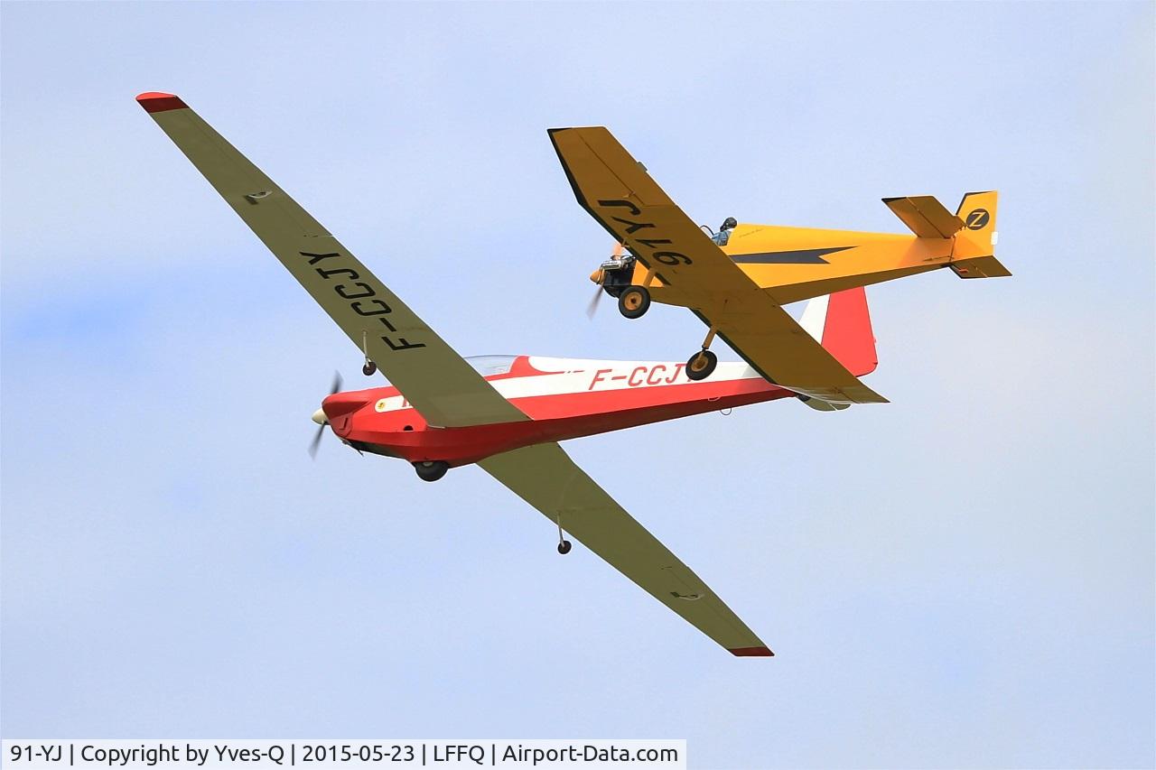 91-YJ, Jodel D-9 Bebe C/N Not found F91-YJ, Jodel D-9 Bebe, On display, La Ferté-Alais airfield (LFFQ) Airshow 2015