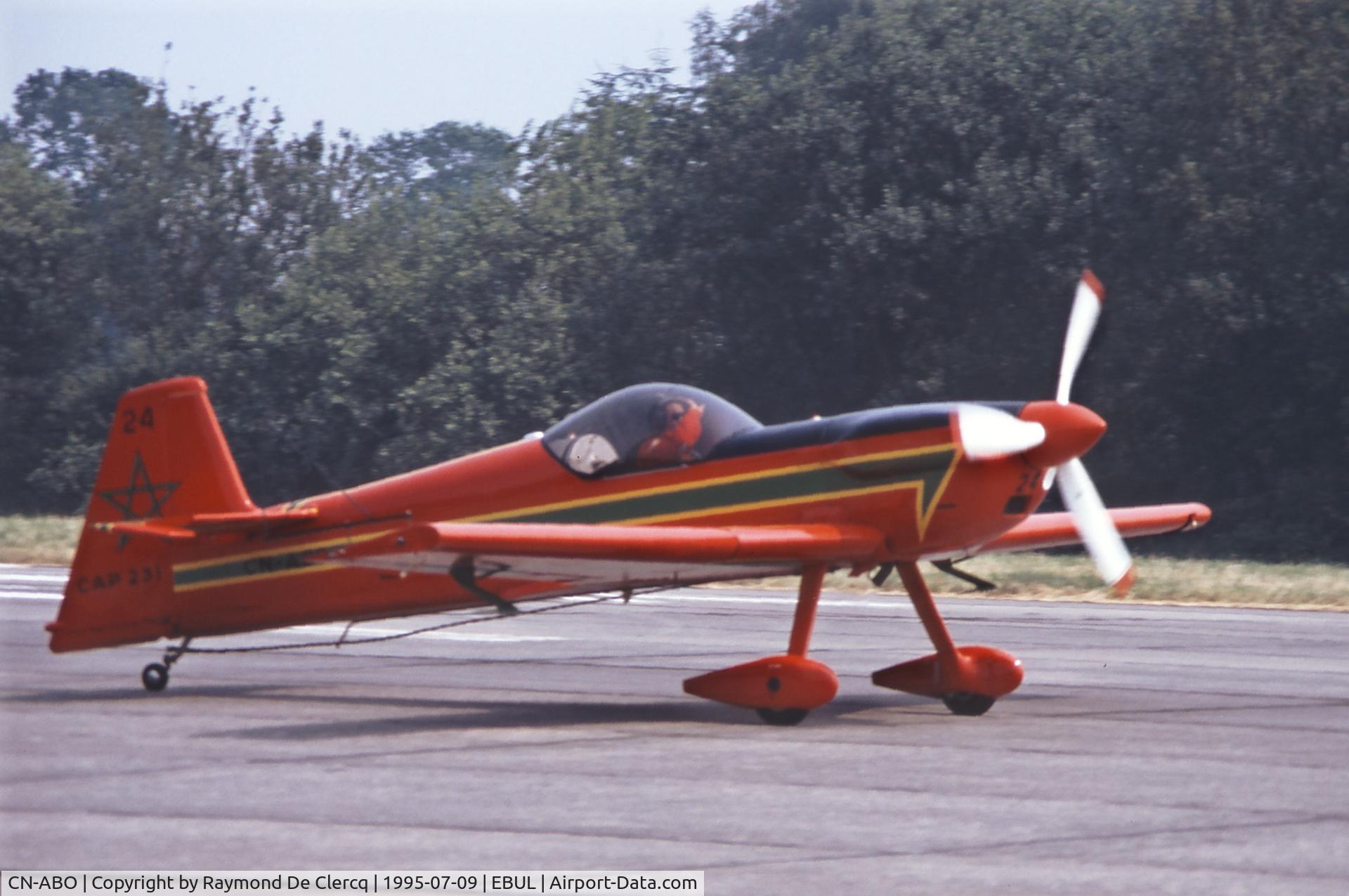 CN-ABO, 1994 Mudry CAP-231 C/N 24, At the Ursel airshow 1995.