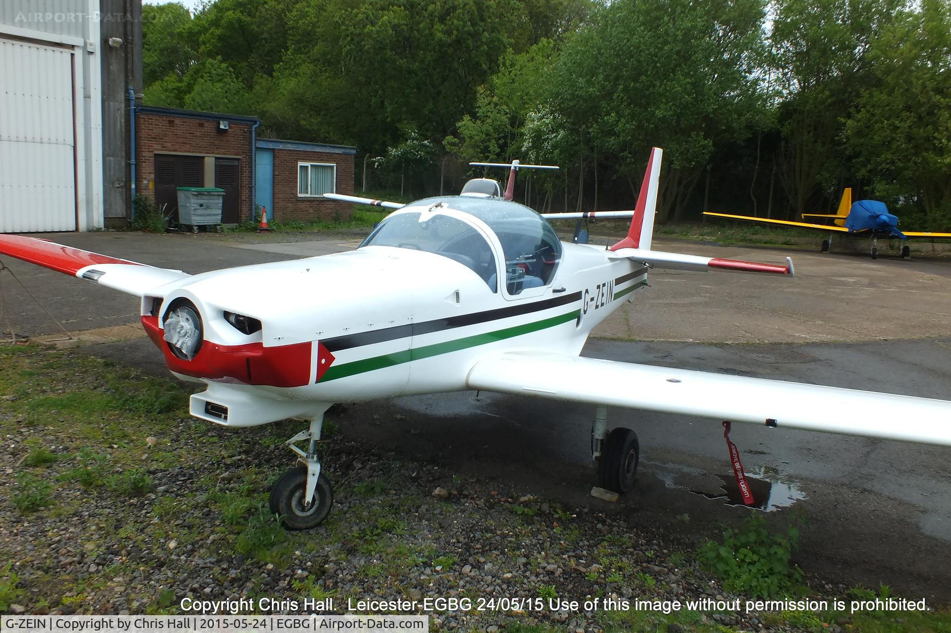 G-ZEIN, 1995 Slingsby T-67M-260 Firefly C/N 2234, parked at Leicester