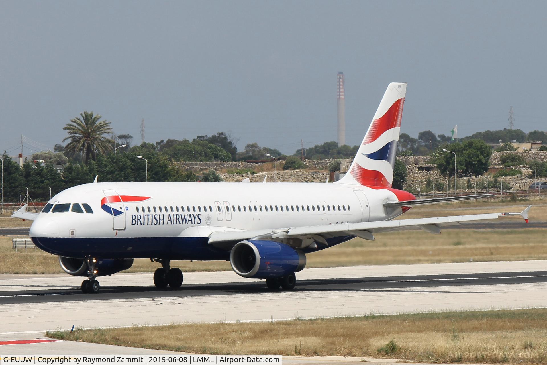 G-EUUW, 2008 Airbus A320-232 C/N 3499, A320 G-EUUW British Airways
