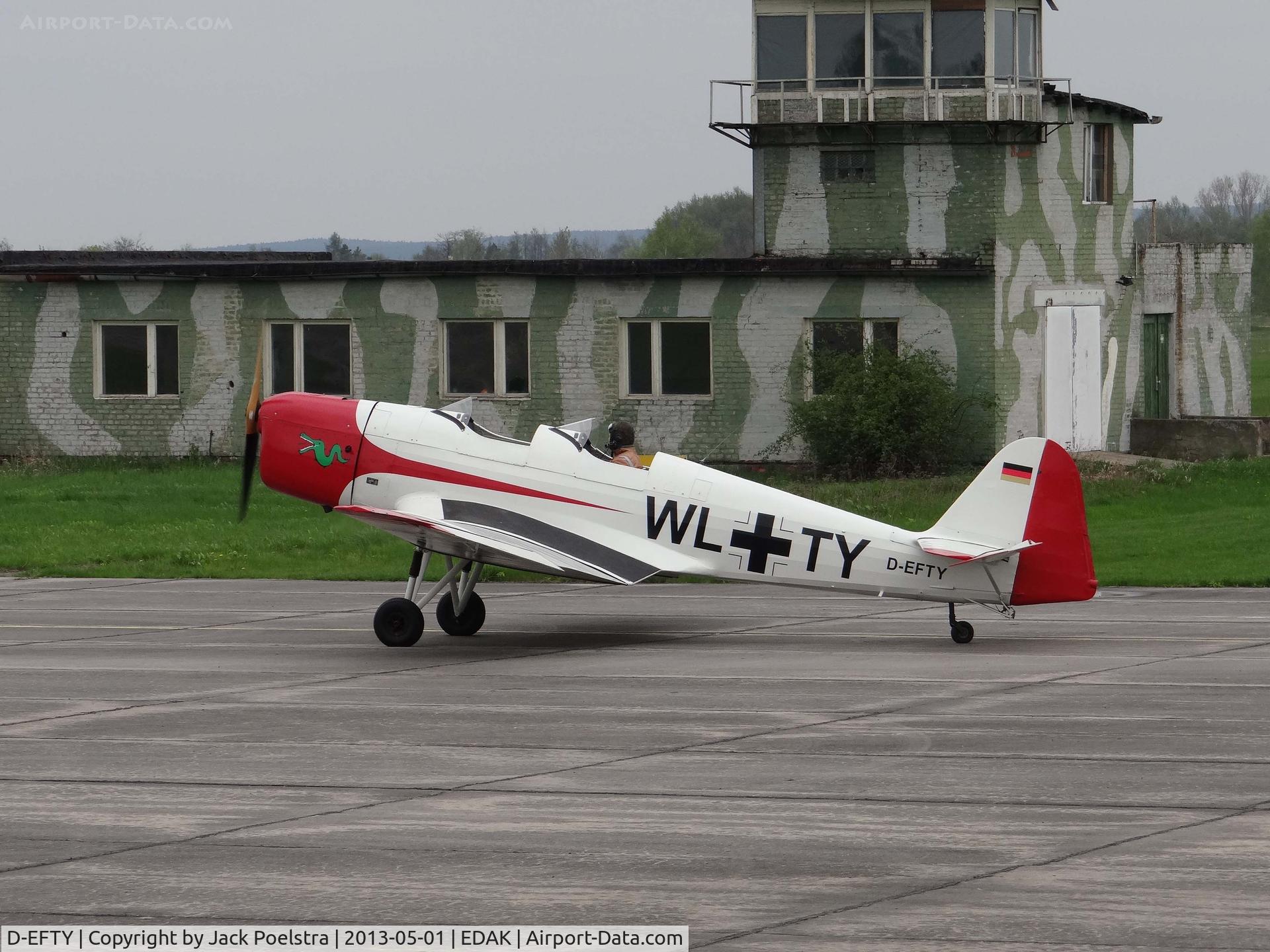 D-EFTY, 1939 Klemm Kl-35D C/N 1642, D-EFTY at Grossenhain airport Germany