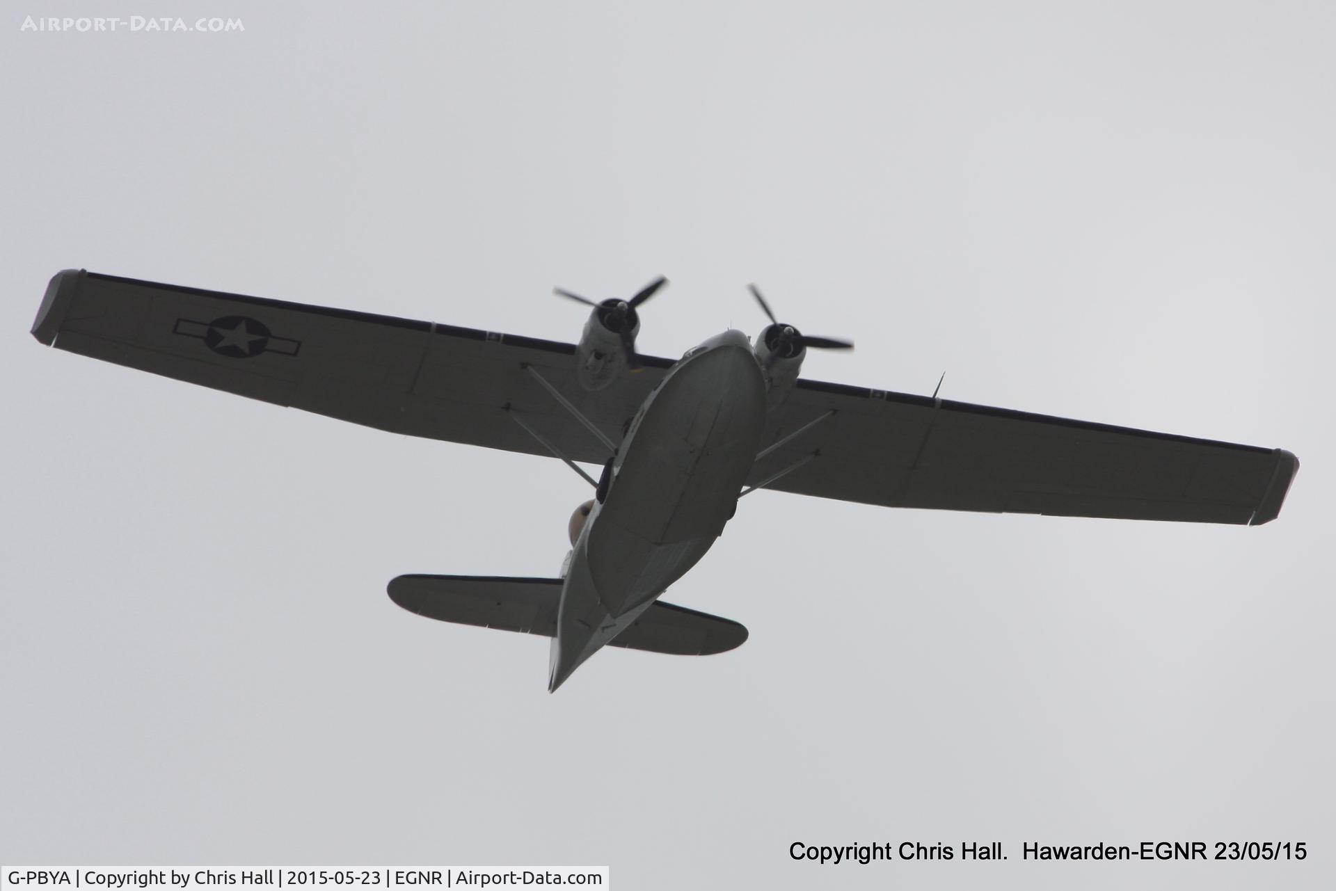 G-PBYA, 1944 Consolidated (Canadian Vickers) PBV-1A Canso A C/N CV-283, overhead Hawarden onroute to the Llandudno Airshow