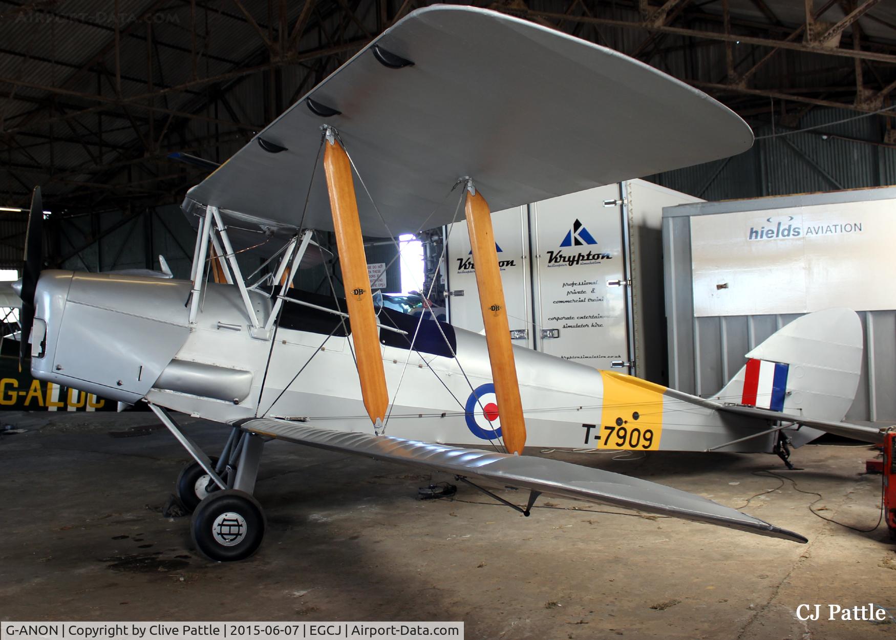 G-ANON, 1941 De Havilland DH-82A Tiger Moth II C/N 84270, Hangared at Sherburn EGCJ