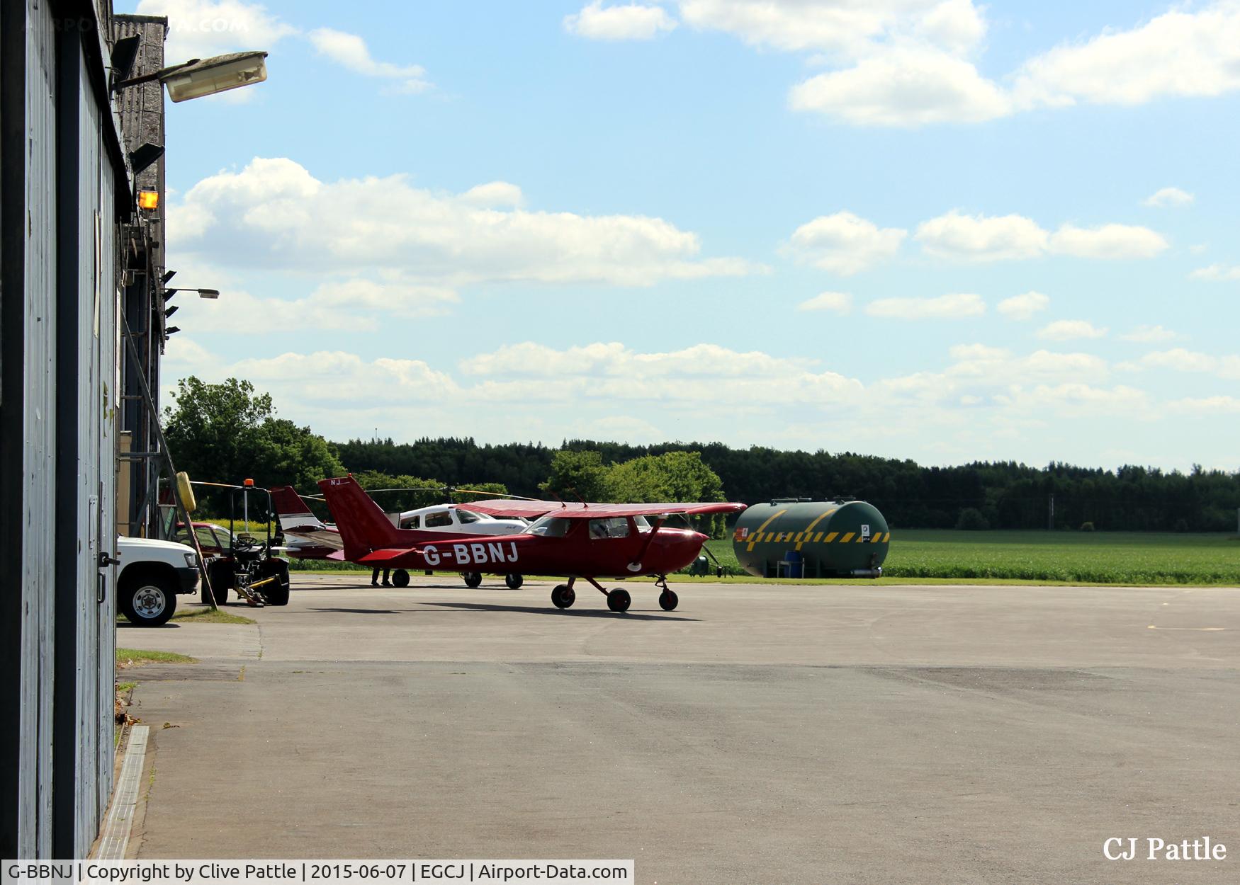 G-BBNJ, 1973 Reims F150L C/N 1038, Ready for departure from the ramp at Sherburn EGCJ