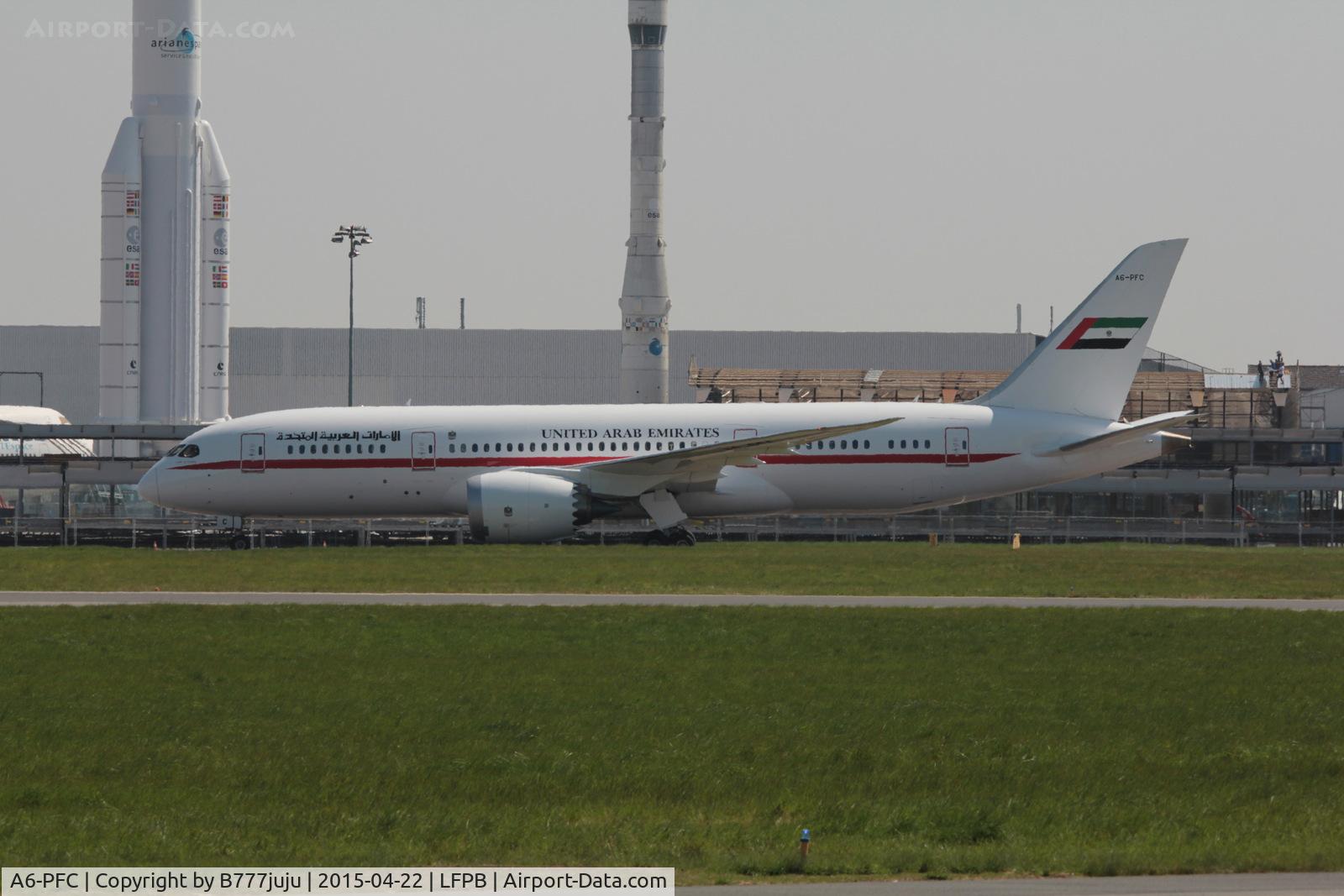 A6-PFC, 2013 Boeing 787-8 Dreamliner C/N 35303, at Le Bourget