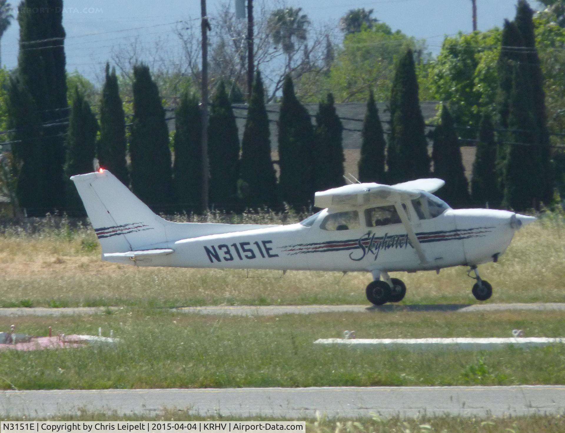 N3151E, 1978 Cessna 172N C/N 17271453, A local 1978 Cessna 172N rolling down 31R at Reid Hillview Airport, CA.