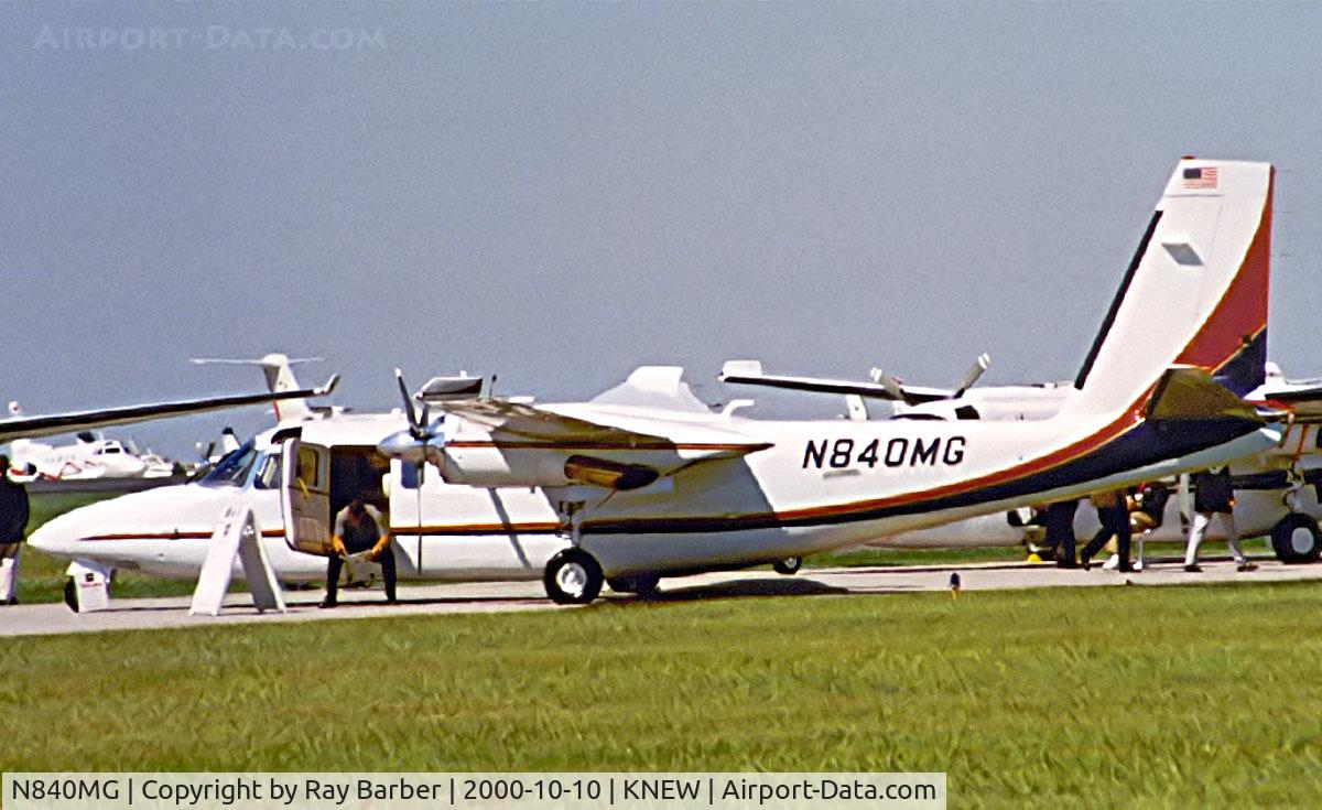 N840MG, Rockwell International 690C C/N 11638, N840MG   Rockwell 690C Turbo Commander [11638] New Orleans-Lakefront~N 10/10/2000
