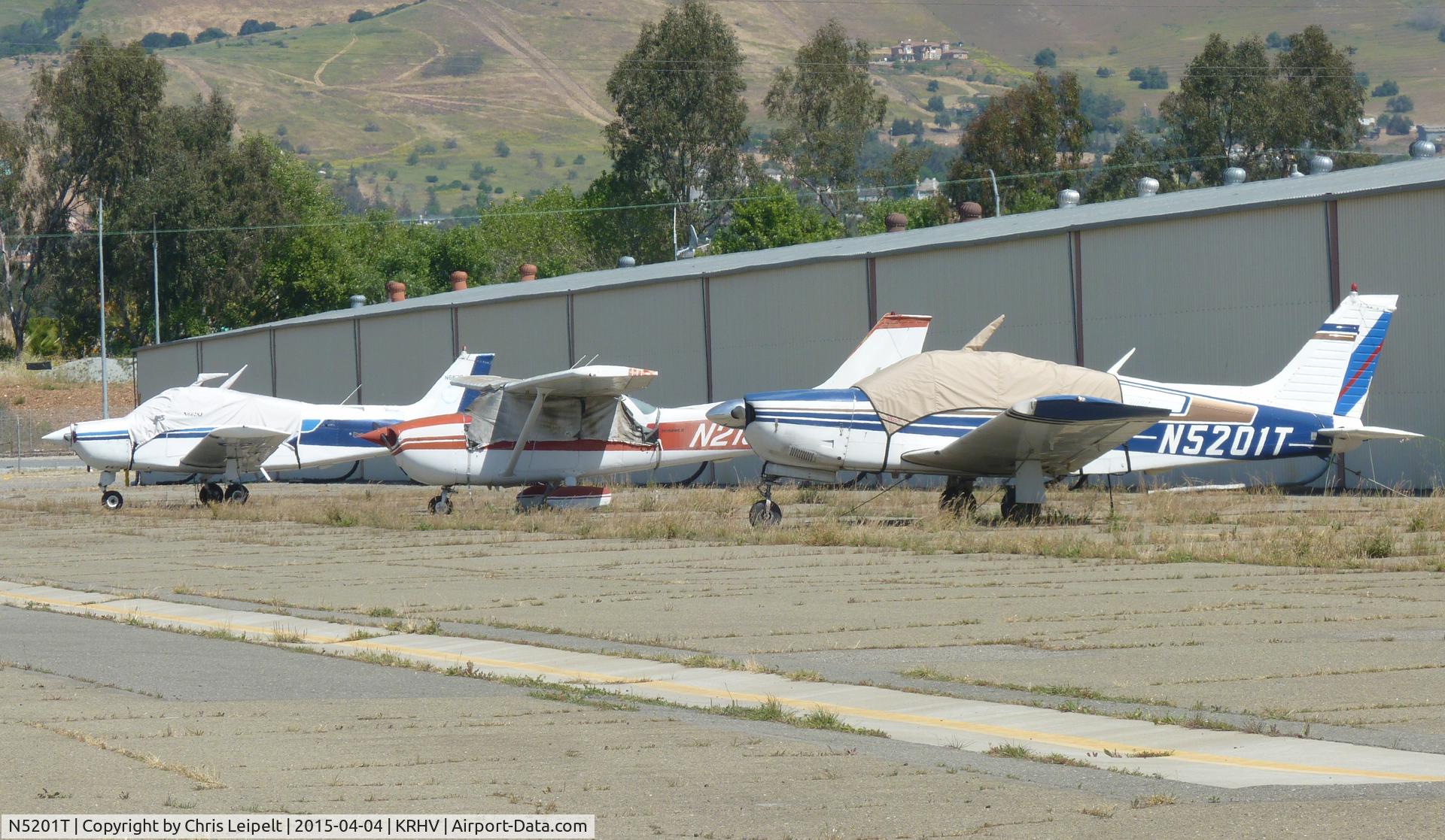 N5201T, 1972 Piper PA-28R-200 C/N 28R-7235193, A local 1972 Piper Cherokee sitting in the hot sun at Reid Hillview Airport, CA.